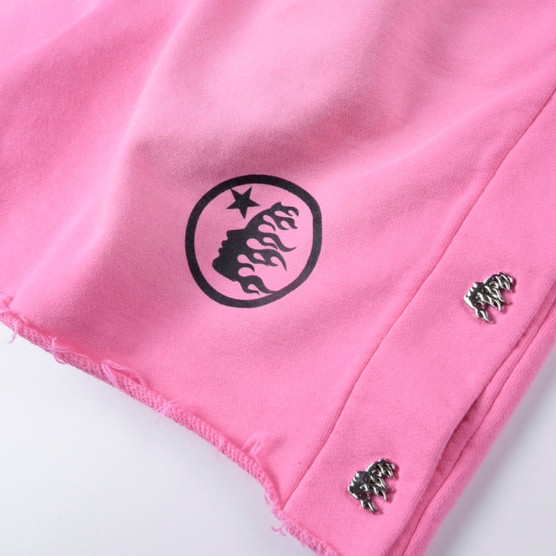 Hellstar Studios Snap Shorts Pink