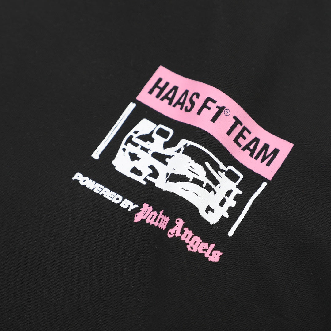 Palm Angels X Haas Moneygram Team Monaco-print T-Shirs