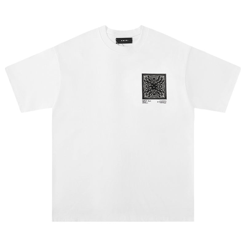 Amiri Printed Cotton Crewneck T-Shirt