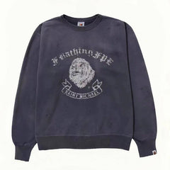 BAPE x Saint Michael Gorilla Crewneck Sweatshirts