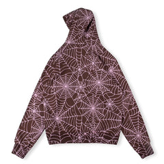 Sp5der AOP Hoodie Brown