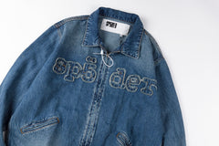 Sp5der 555555 demin jean jacket