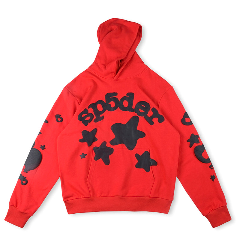 Sp5der Beluga Sweatpants Red