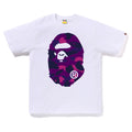 BAPE Color Camo Big Ape Head Tee purple