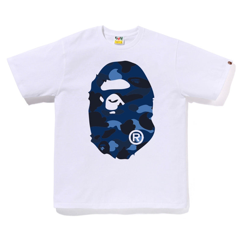 BAPE Color Camo Big Ape Head Tee blue