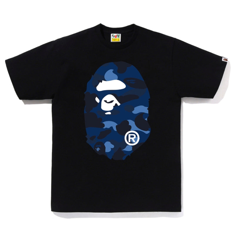 BAPE Color Camo Big Ape Head Tee blue