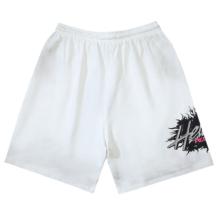 Hellstar Classic Letter Avatar Washed Shorts
