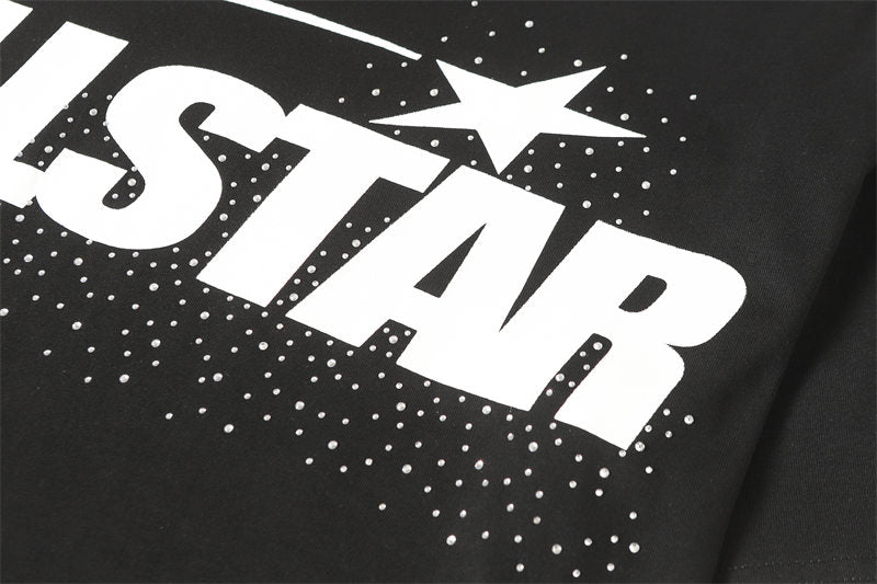 HELLSTAR Classic Lettering Rhinestone T-Shirt