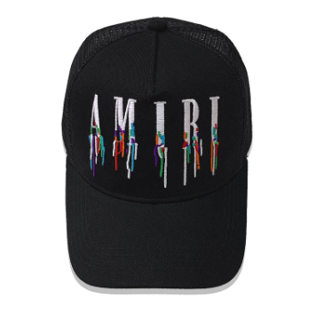 AMIRI color splash paint new color cap sun hat