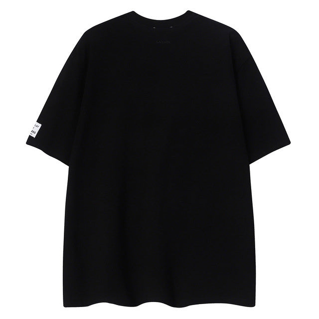 LANVIN Splash ink embroidery T-Shirts