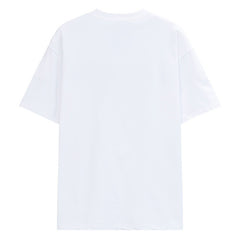 LANVIN Letter Embroidery Logo T-Shirt White