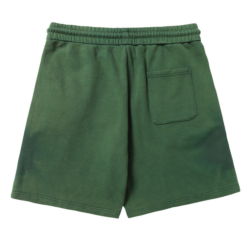 LANVIN Splash ink sports Shorts Green