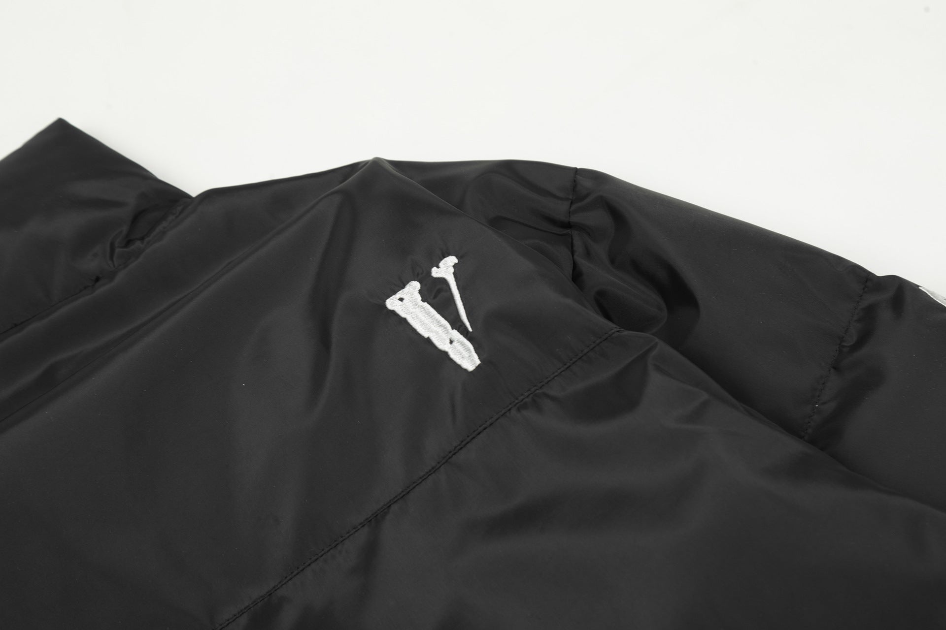 VLONE solid color stand collar cotton jacket