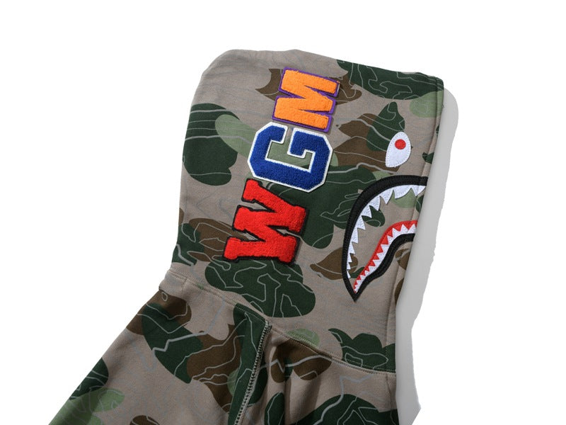 BAPE Color Camo Shark Hoodies