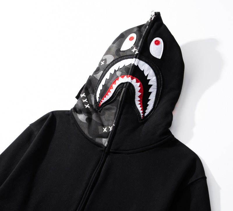 BAPE XXX Camo Shark Hoodie