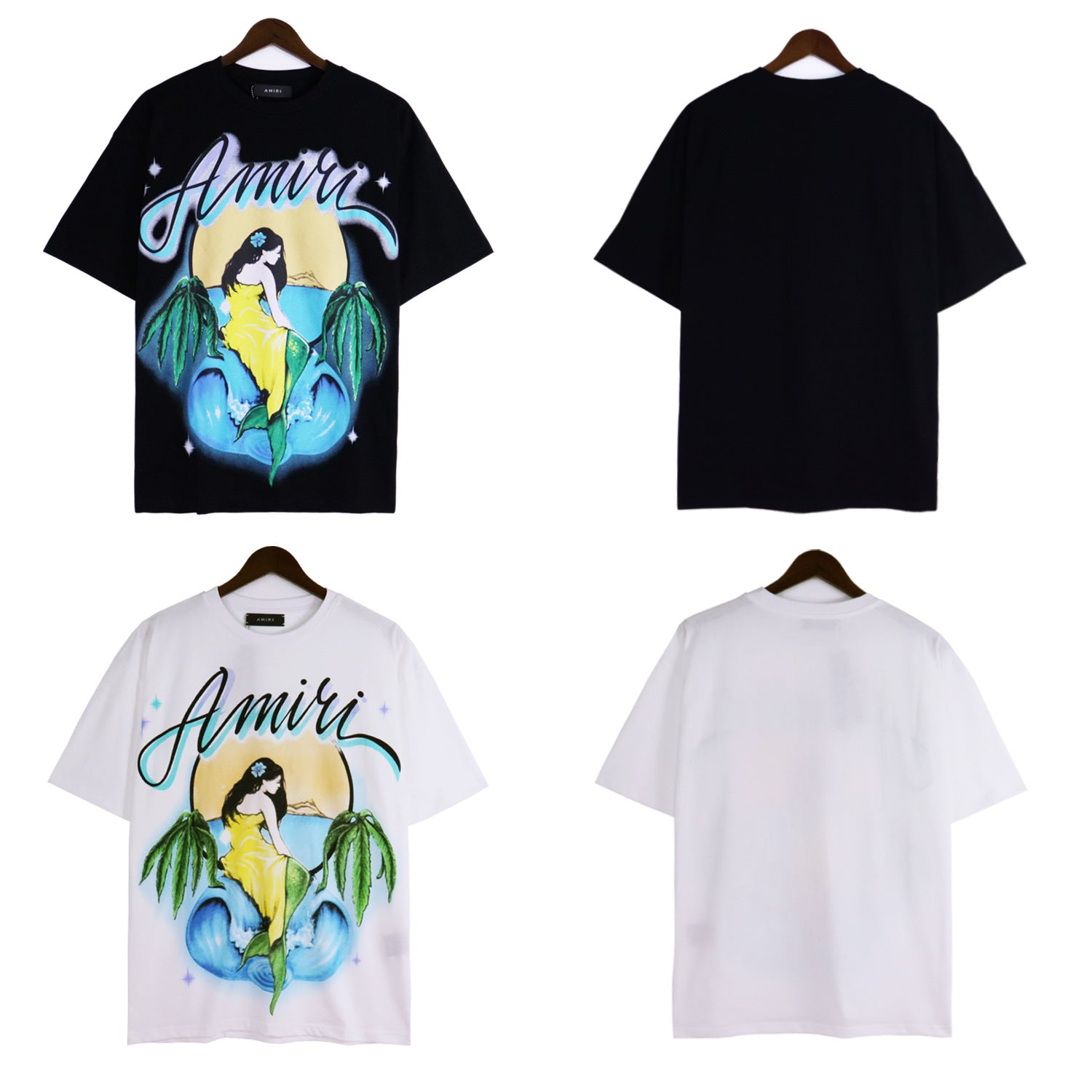 AMIRI Mermaid short-sleeved cotton T-Shirt