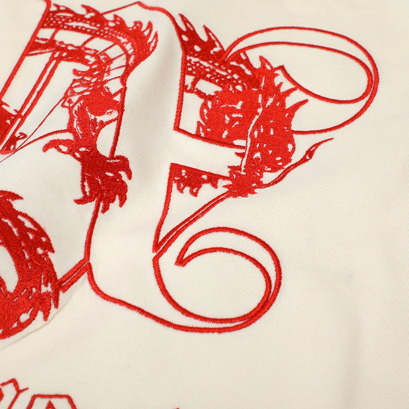 Palm Angels Dragon-Monogram Cotton T-Shirt