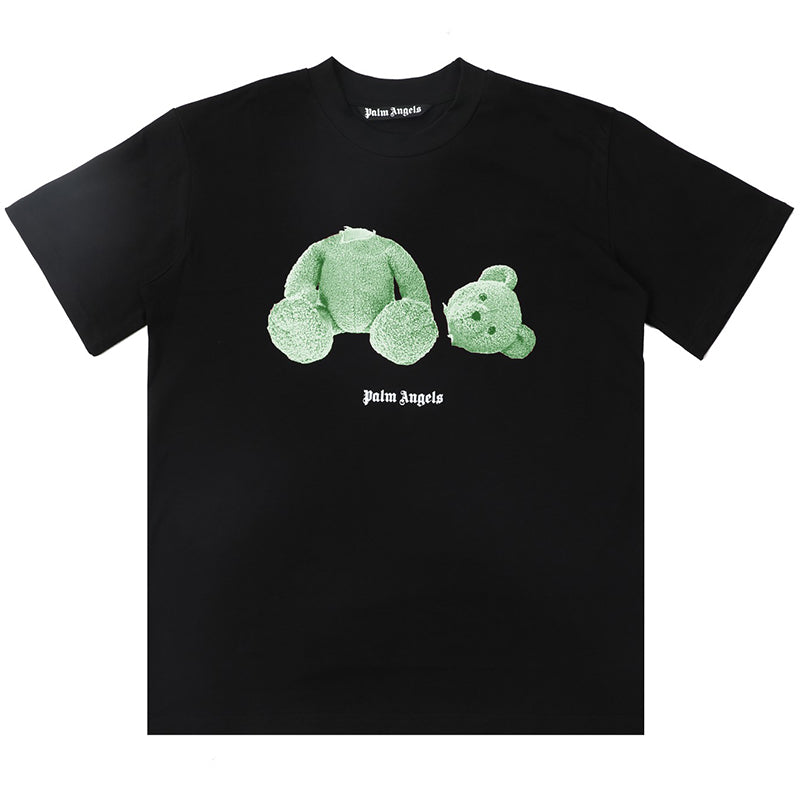 Palm Angels Bear Curved Logo T-Shirts