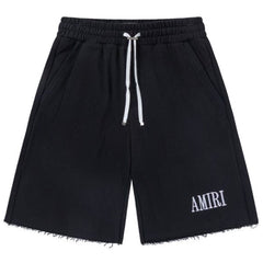 AMIRI - Logo-Embroidered Loopback Cotton-Jersey Drawstring Shorts