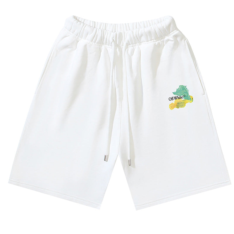 OFF-WHITE Brush Arrows Raw-Cut Shorts