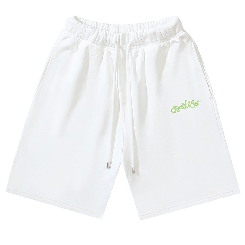 OFF-WHITE Arrows-print Cotton Shorts