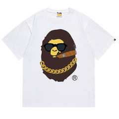 BAPE ape head smoking print Los Angeles limited T-Shirts