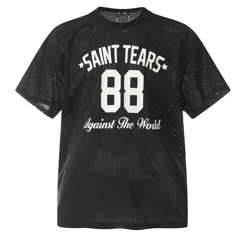 SAINT MICHAEL Mesh sun protection short sleeve T-Shirts