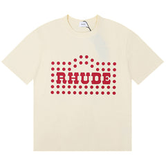 RHUDE FLOCKED BURNOUT T-Shirt