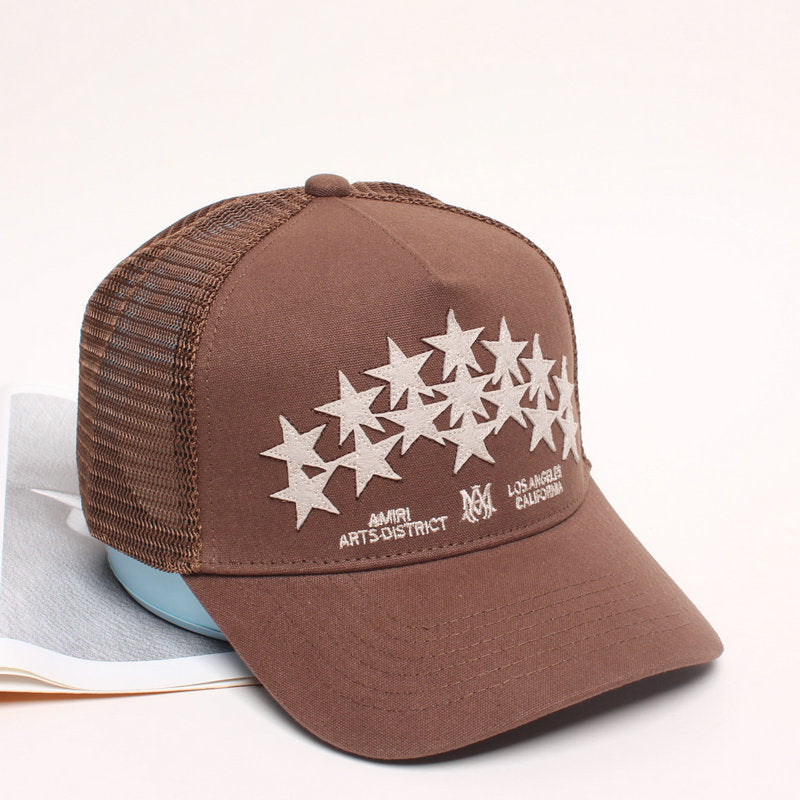 AMIRI  star-patch panelled trucker cap