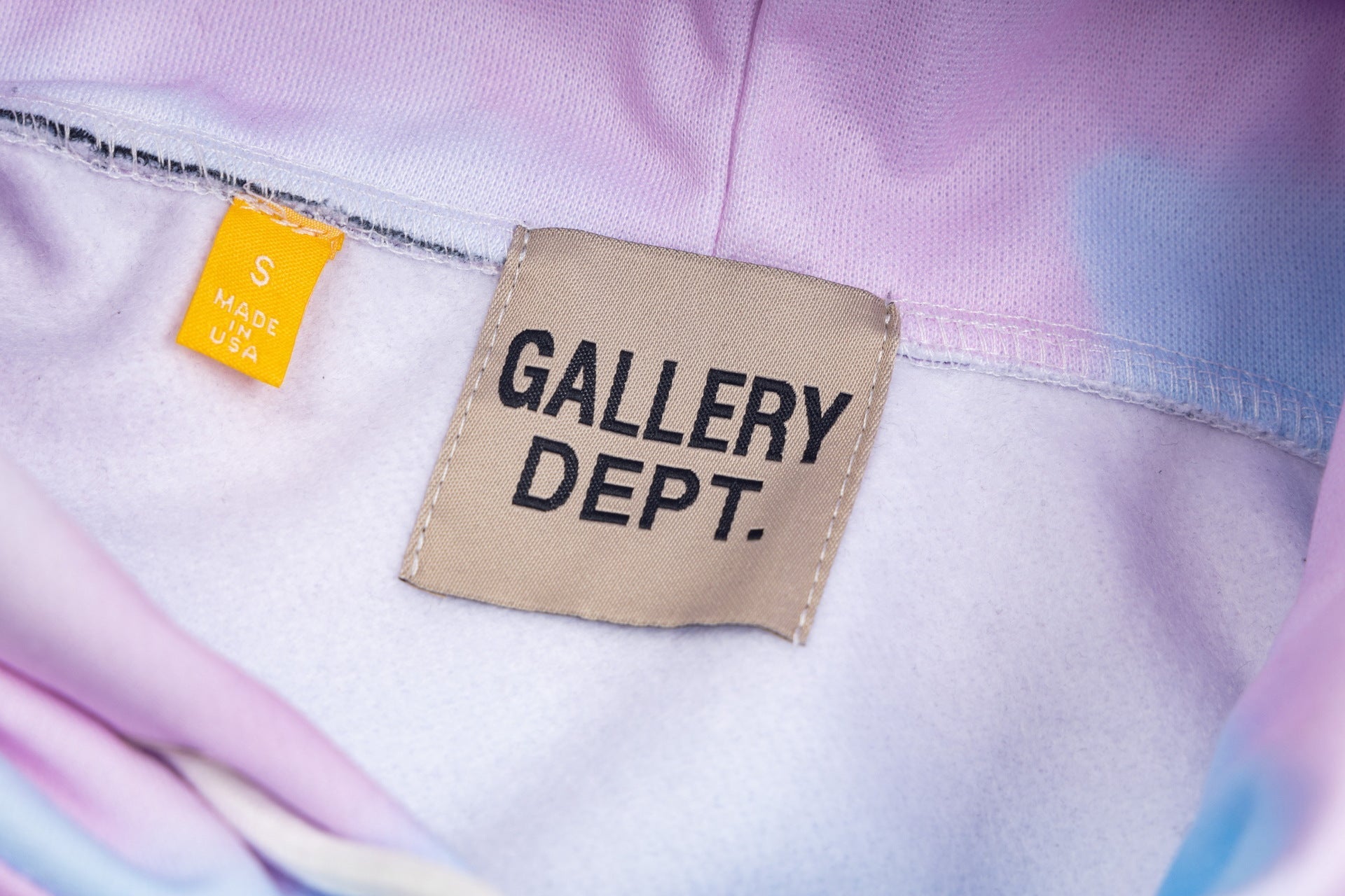 Gallery Dept.Tie-dye lettering logo print Hoodies