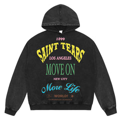 SAINT MICHAEL Colorful letter print Hoodies