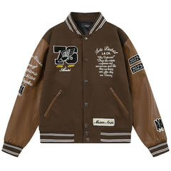 AMlRl appliqué-logo Varsity Jackets