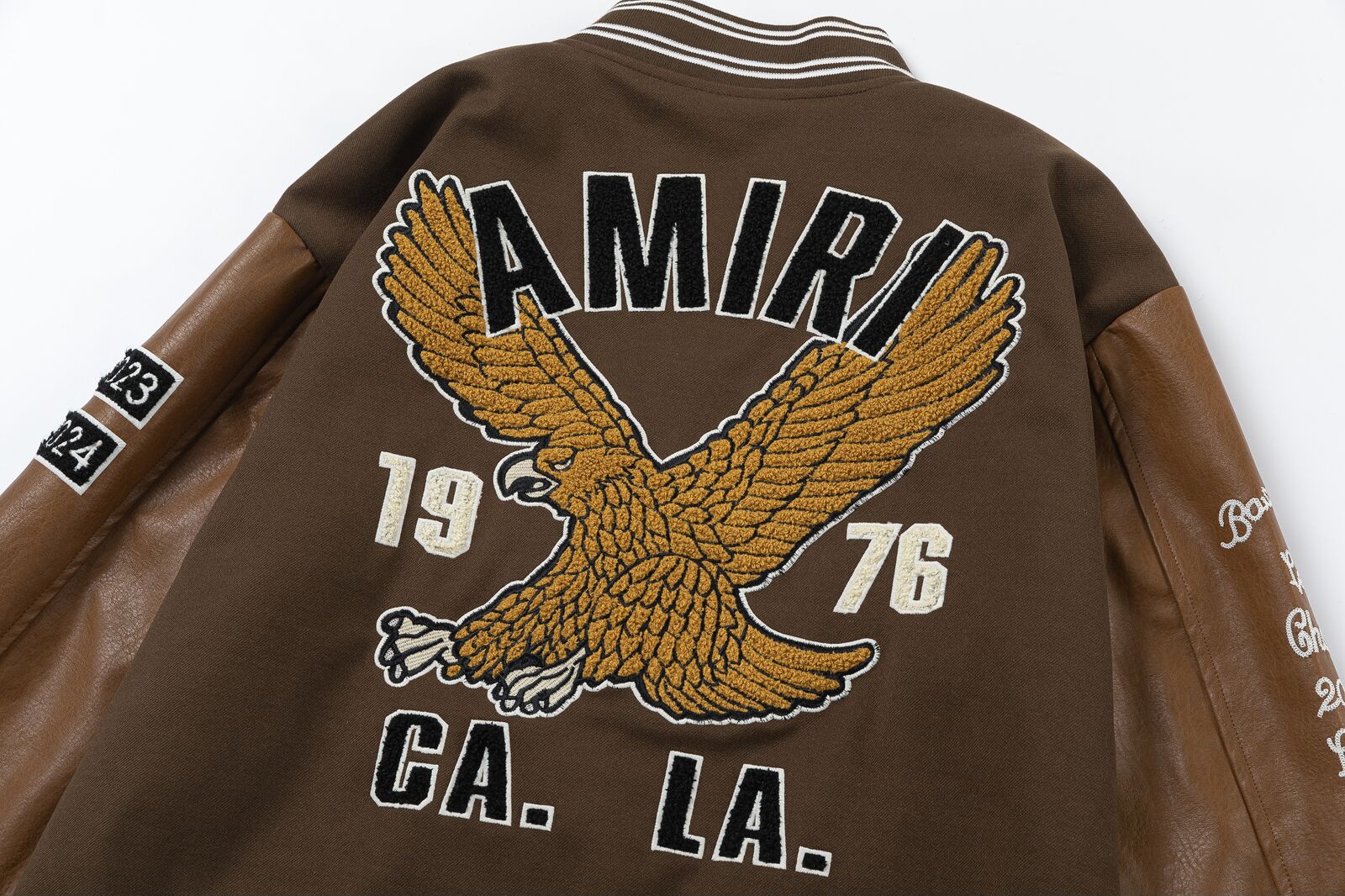 AMlRl appliqué-logo Varsity Jackets