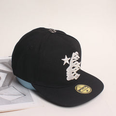 Hellstar Trucker Hats Black white logo