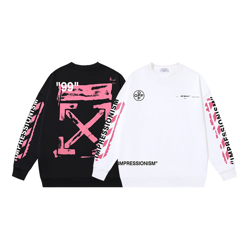 Off White Logo Cotton Sweatshirts