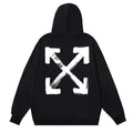 Off White Logo Drawstring Hoodie