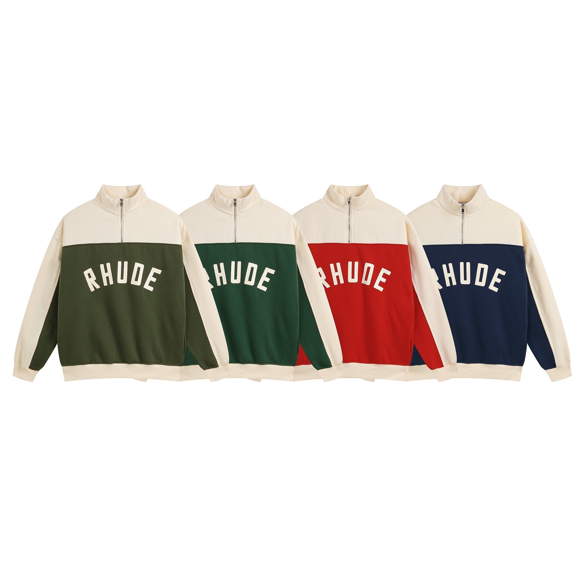 RHUDE Contrast Varsity cotton sweatshirt