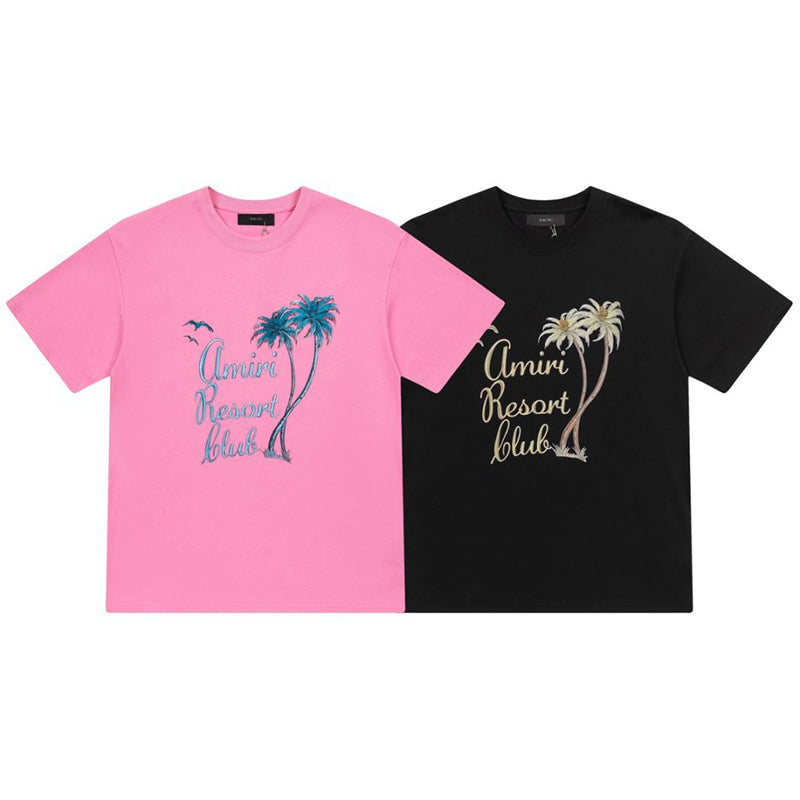 AMIRl Twisted Palms Cotton T-Shirts