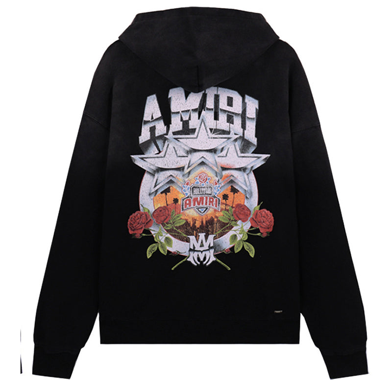 AMlRI Cartoon Pattern Printing Hoodies