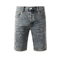 Crystal Diamond Denim Shorts #5093