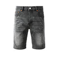 Crystal Diamond Denim Shorts #5094