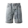 Crystal Diamond Denim Shorts #5096