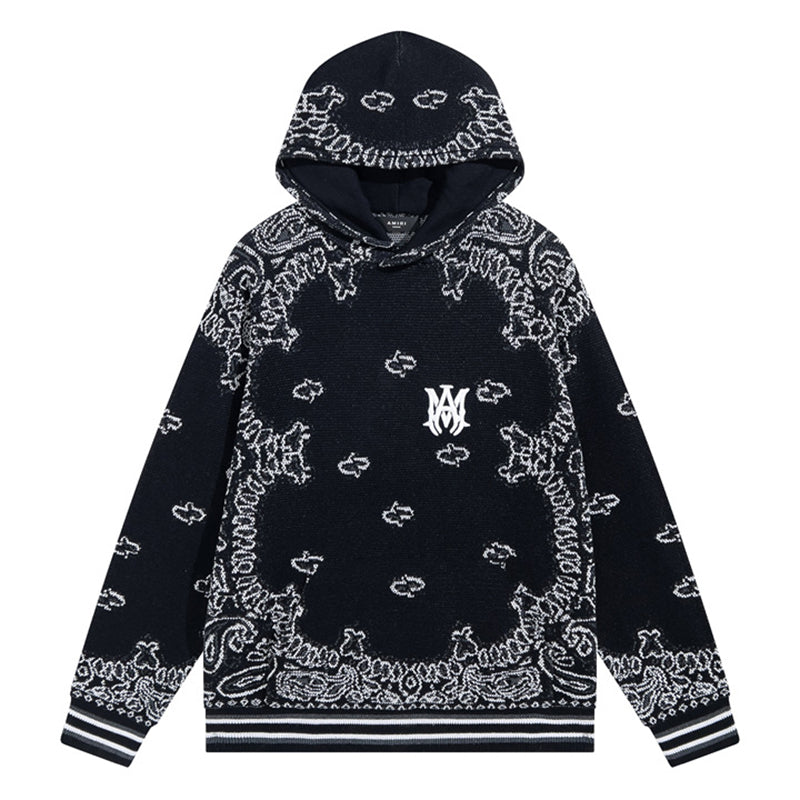 AMIRI Black Bandana B-Ball Hoodie
