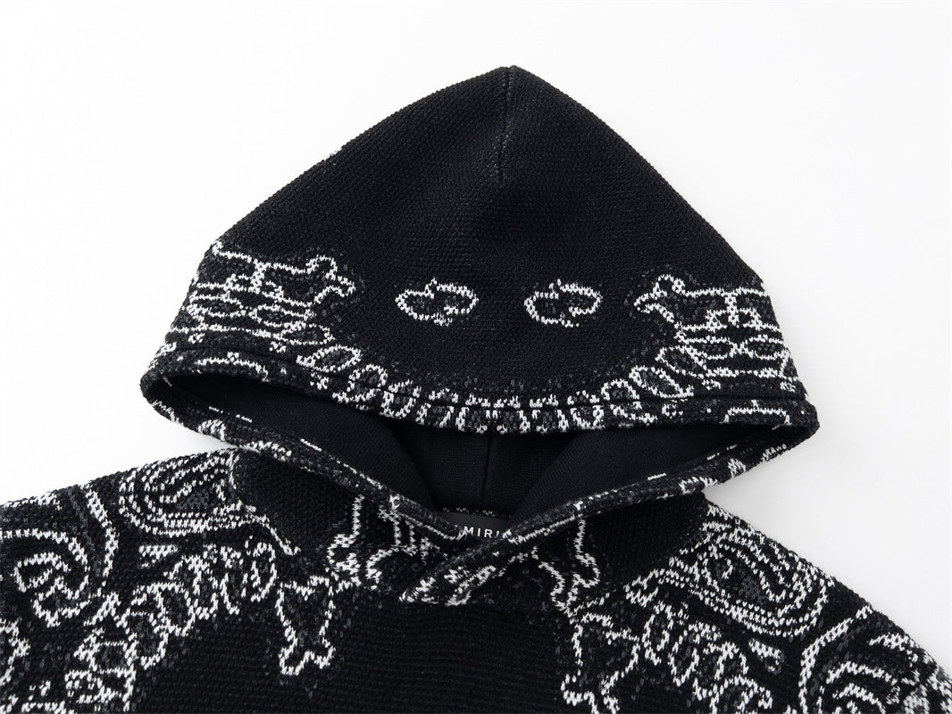 AMIRI Black Bandana B-Ball Hoodie