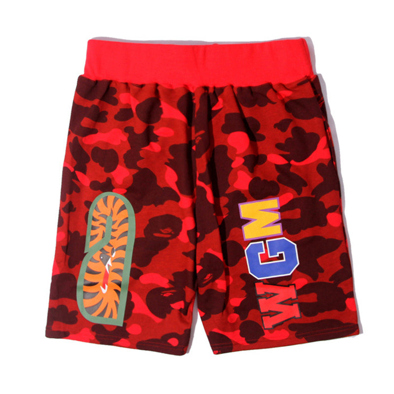 BAPE Color Camo Shark Sweatshorts