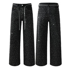 Purple Brand Crystal Diamond Jeans #9128