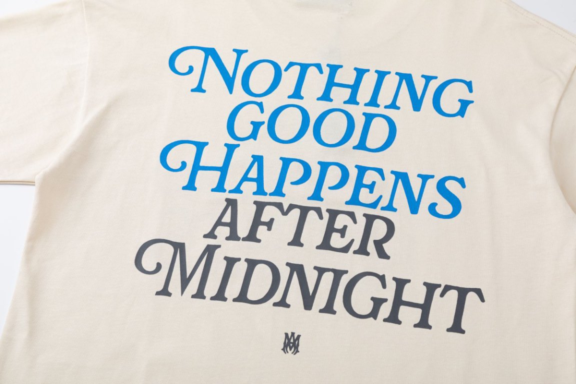 AMlRl Nights Cotton Crewneck T-Shirts