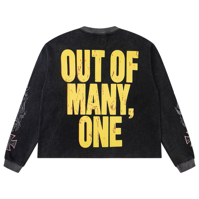 Godspeed Long Lonely Road Thermal Sweatshirts