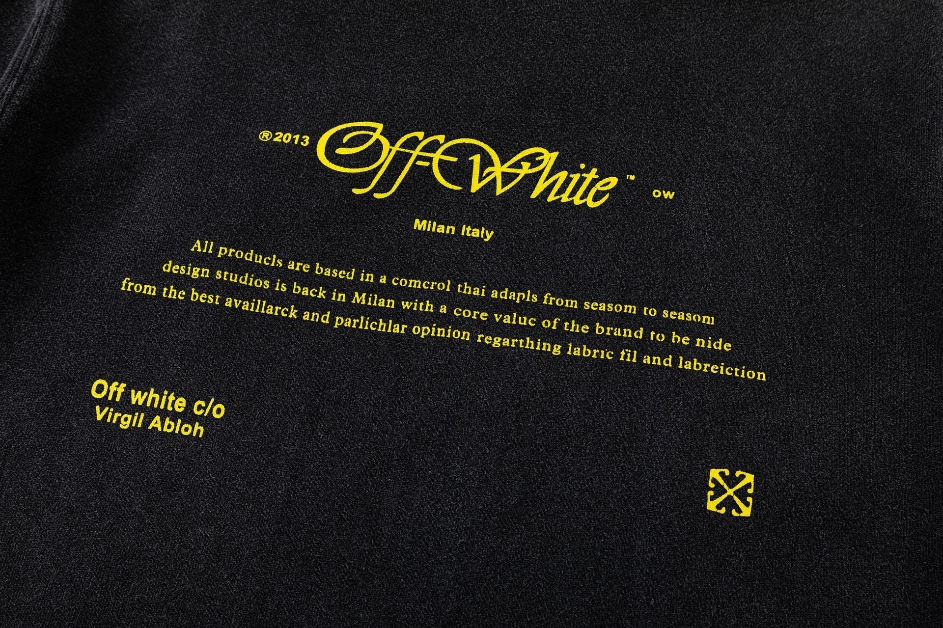 Off-White Bacchus-Print Cotton Hoodie
