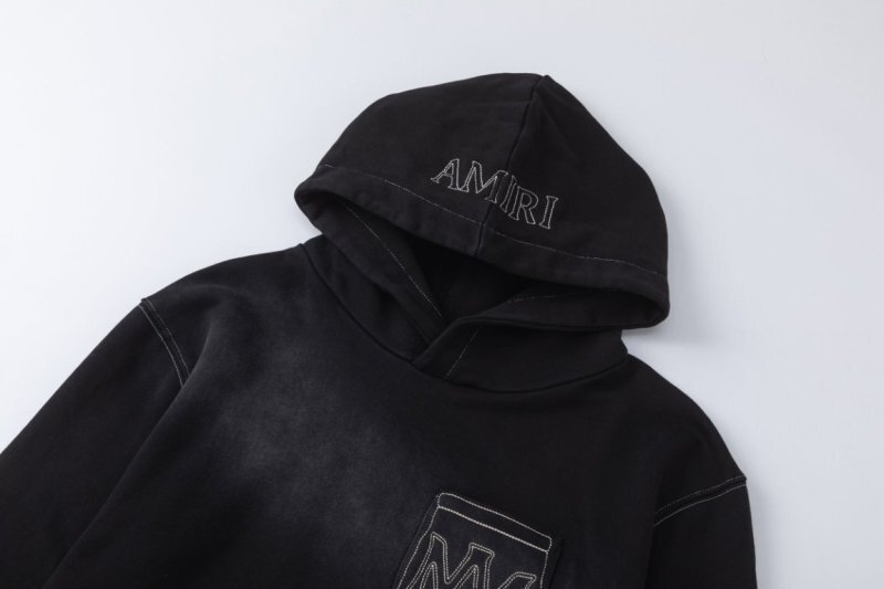 AMIRI outline-pocket hoodie